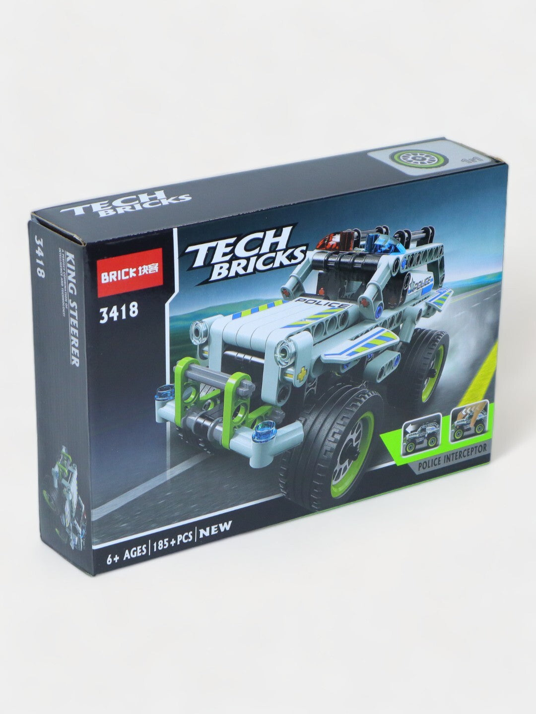 42047 MOC Police Interceptor Building Blocks 185pcs with Pull Back Technic