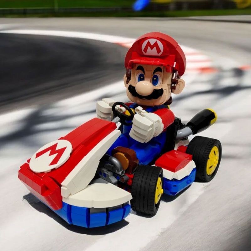 *NEW* 72037 MOC Mario Kart – Mario & Standard Kart Building Blocks 1972pcs