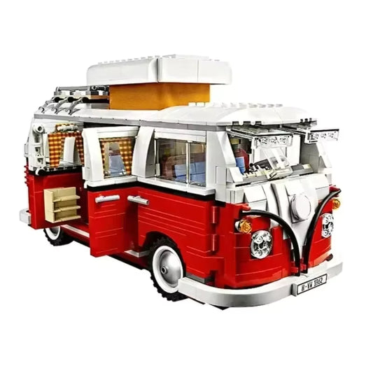 10220 MOC Volkswagen T1 Camper Van Building Blocks Creator Expert 1334pcs