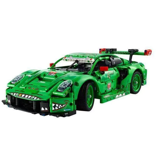 42224 MOC Porsche 911 GT3 R REXY AO Racing Car Building Blocks Technic 1313pcs