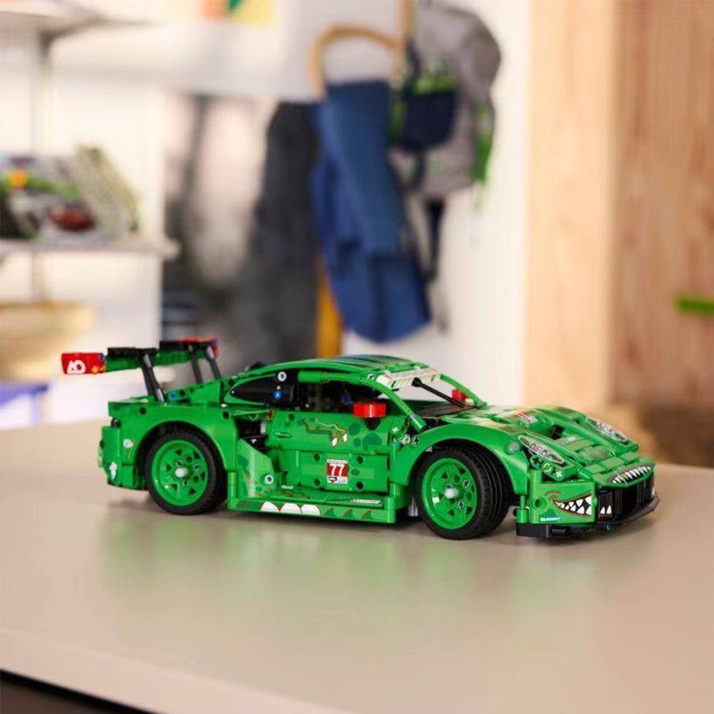 42224 MOC Porsche 911 GT3 R REXY AO Racing Car Building Blocks Technic 1313pcs