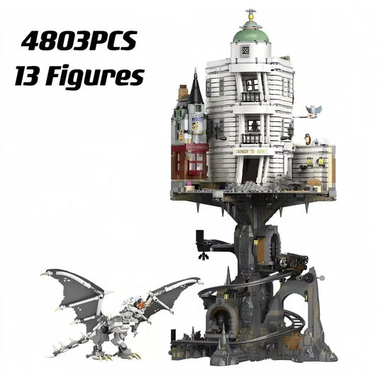 76417 MOC Gringotts Wizarding Bank – Collectors Edition Building Blocks Harry Potter 4803pcs