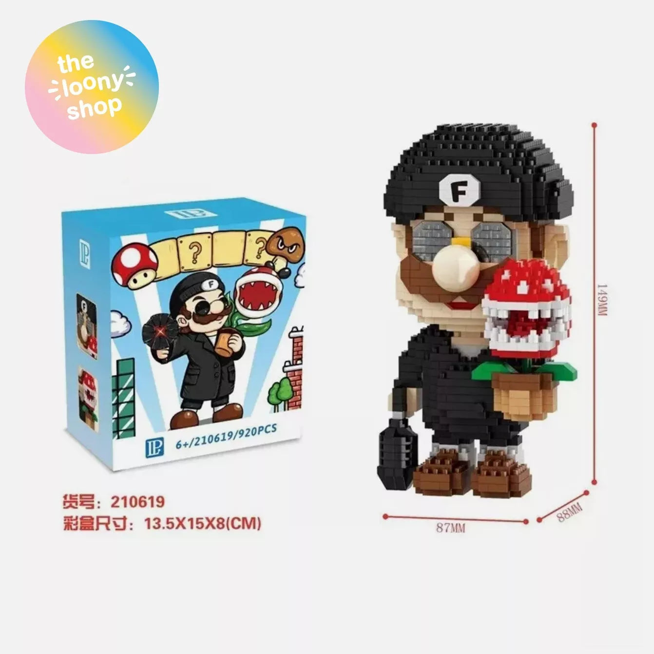 Super Mario Leon Nintendo Small Particle Building Blocks 920pcs Kids Puzzle Gift