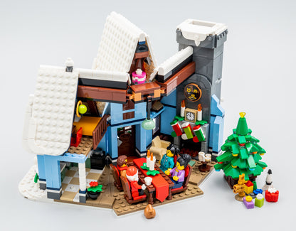 10293 MOC Santa’s Visit with 4 Mini Figures Building Blocks Icons 1445pcs Boxed Edition