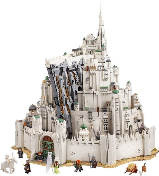 11377 MOC The Lord of the Rings: Minas Tirith with 10 Mini Figures Building Blocks LOTR 8278pcs