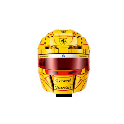 43022 MOC Scuderia Ferrari HP Lewis Hamilton Helmet Building Blocks Editions 884pcs