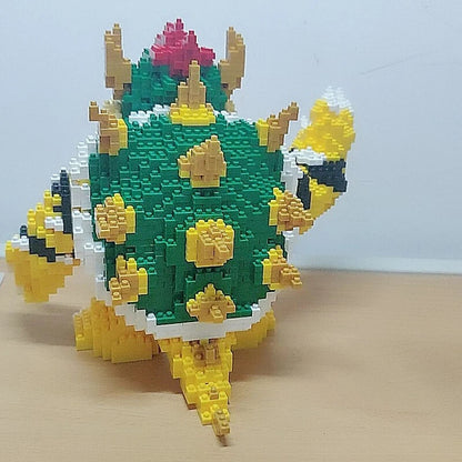 2200pcs Mighty Bowser Small Nano Particle Building Blocks Adults Kids Puzzle