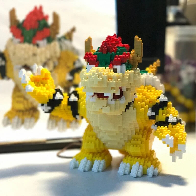2200pcs Mighty Bowser Small Nano Particle Building Blocks Adults Kids Puzzle