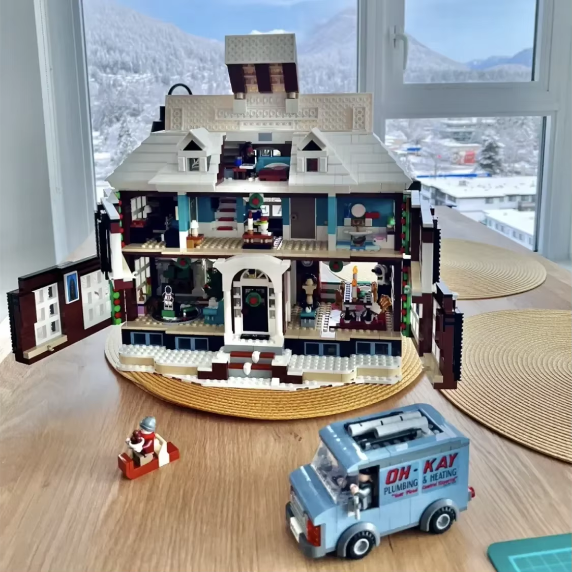 *NEW* MOC 21330 Home Alone with Figures Building Blocks IDEAS 3955pcs Christmas