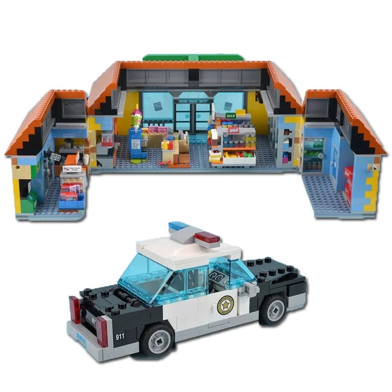 *NEW* MOC 71016 The Kwik-E-Mart Building Blocks with 6 Figures 2127pcs