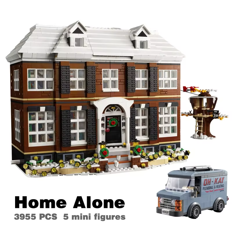 *NEW* MOC 21330 Home Alone with Figures Building Blocks IDEAS 3955pcs Christmas