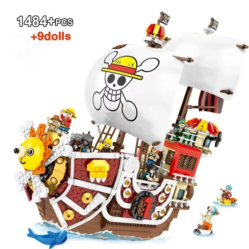 *NEW* MOC 6298 Thousand Sunny - One Piece with Figures Building Blocks 1484pcs
