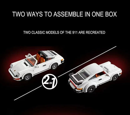 *NEW* MOC 10295 Porsche 911 Building Blocks ICONS 1458pcs