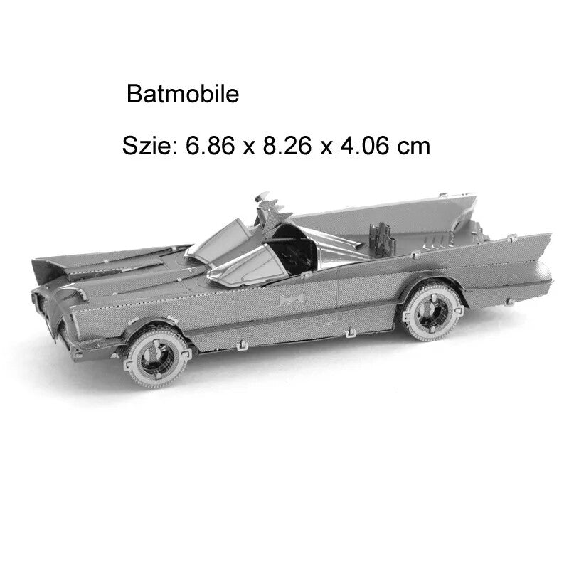 Batman 3D Metal Puzzles Jigsaw DIY Model Building Kits Toy for Adults