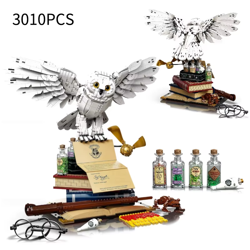 76391 MOC Hogwarts Icons Collectors Edition Building Blocks 3010pcs w/ 3 Figures