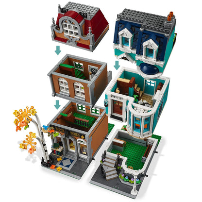 10270 MOC Bookshop with 5 Mini Figures Building Blocks Creator Expert 2504pcs