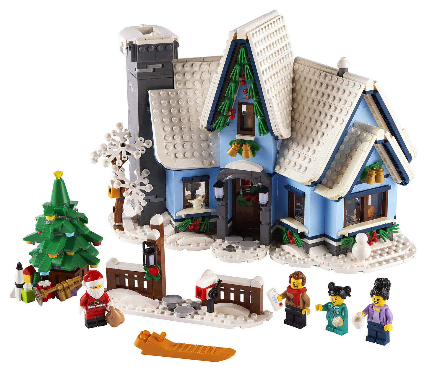 10293 MOC Santa’s Visit with 4 Mini Figures Building Blocks Icons 1445pcs Boxed Edition