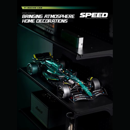 MK6022 MOC Aramco F1 AMR24 Racing Car Building Blocks 1912pcs Boxed Edition