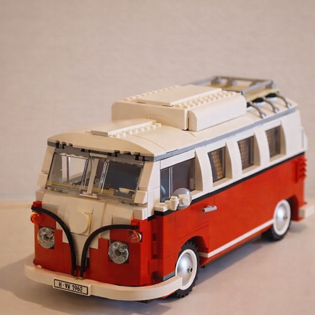 10220 MOC Volkswagen T1 Camper Van Building Blocks Creator Expert 1334pcs