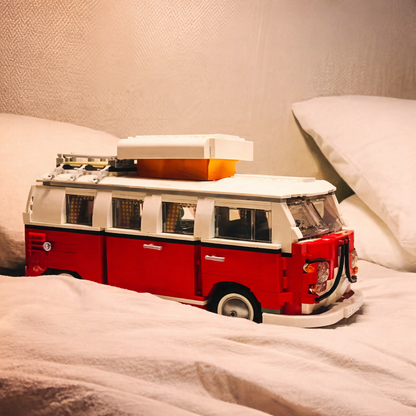 10220 MOC Volkswagen T1 Camper Van Building Blocks Creator Expert 1334pcs
