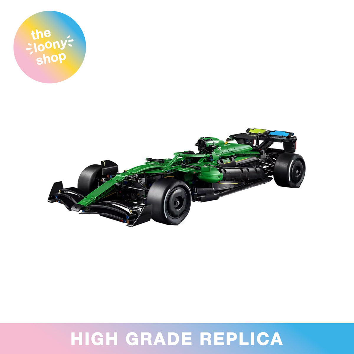 42240 MOC Aston Martin Aramco AMR25 F1 Car Building Blocks Technic 1547pcs