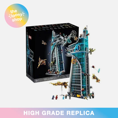 76269 MOC Boxed Avengers Tower Building Blocks with 31 Figures Marvel 5201pcs