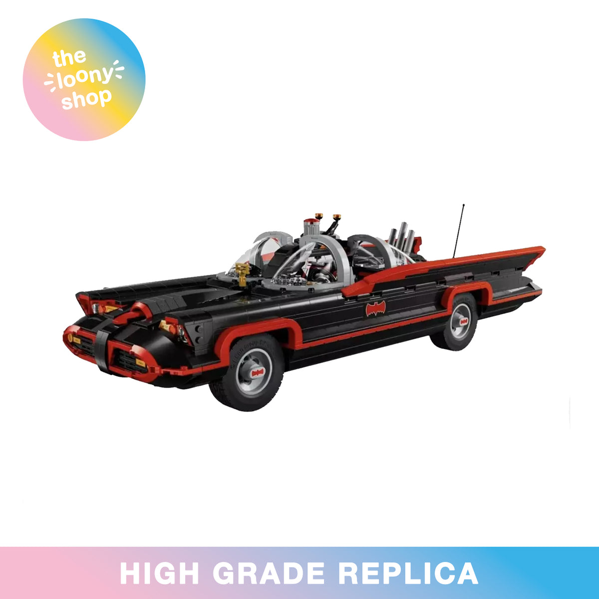 76328 MOC Batman: The Classic TV Series Batmobile Building Blocks 1822pcs