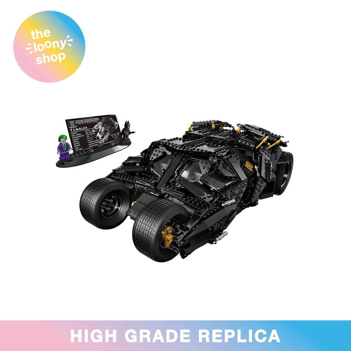 76023 MOC The Tumbler with 2 Mini Figures Building Blocks DC 1869pcs