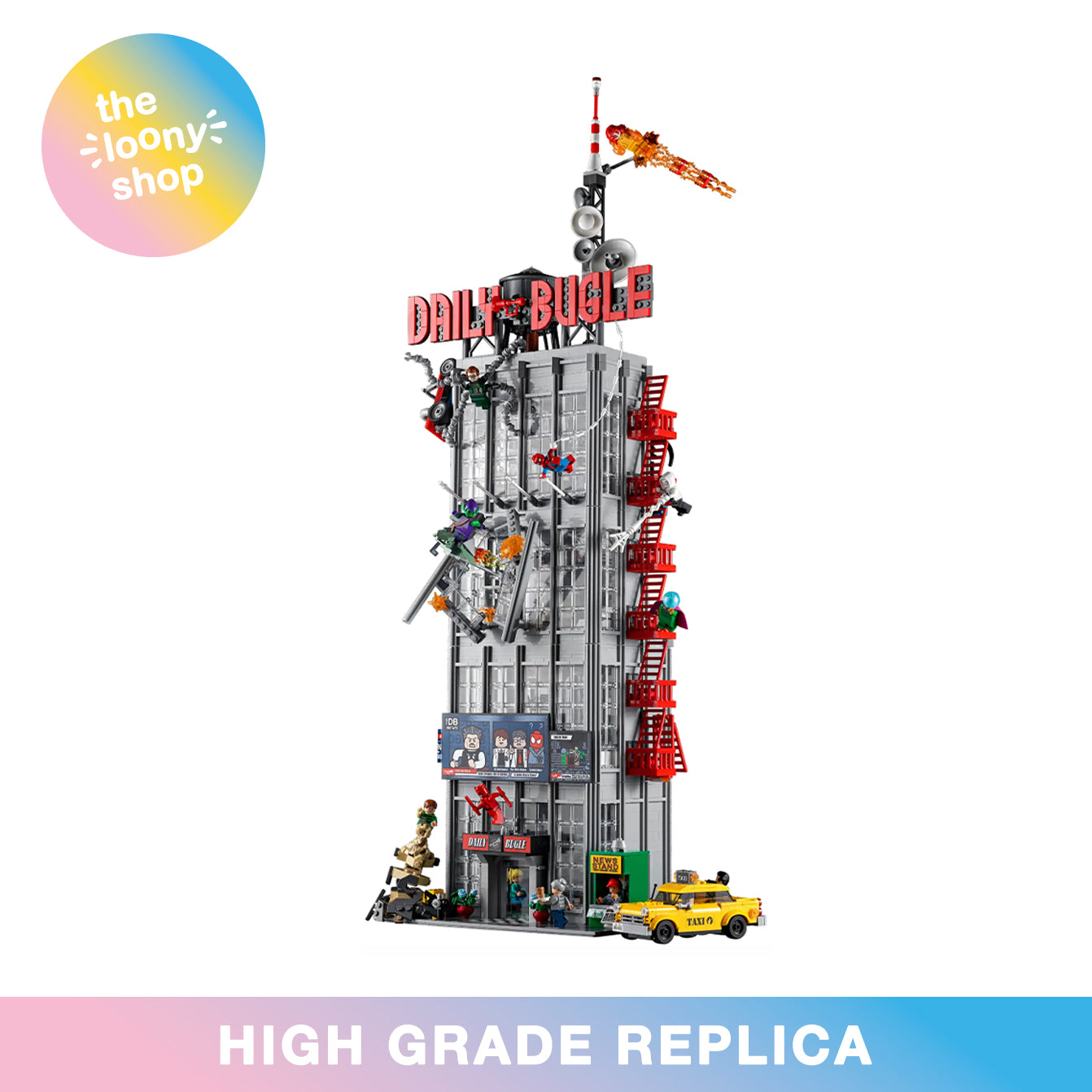 76178 MOC Daily Bugle Building Blocks with 25 Figures Spiderman 3789pcs