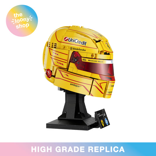 43022 MOC Scuderia Ferrari HP Lewis Hamilton Helmet Building Blocks Editions 884pcs