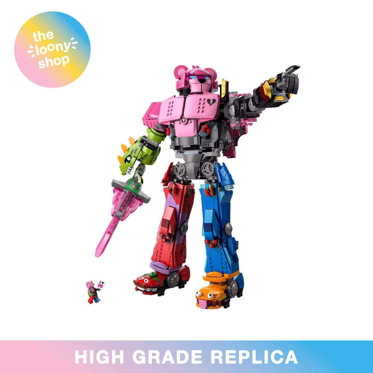 77078 MOC Mecha Team Leader Building Blocks Fortnite 2503pcs