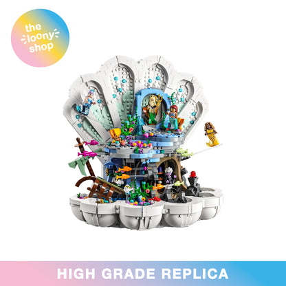 43225 MOC The Little Mermaid Royal Clamshell with 5 Mini Figures Building Blocks Disney 1808pcs