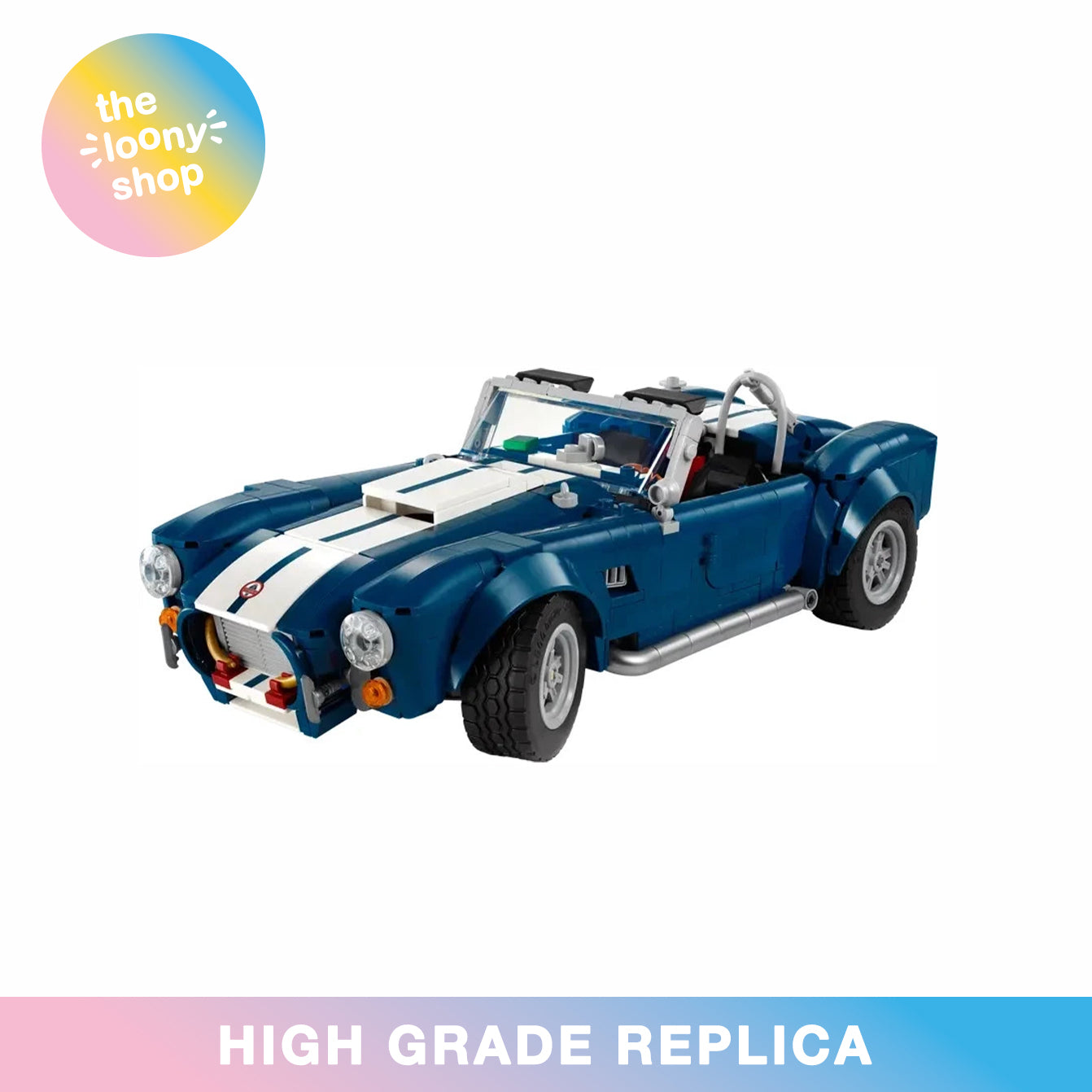 10357 MOC Shelby Cobra 427 S/C Building Blocks Icons 1241pcs