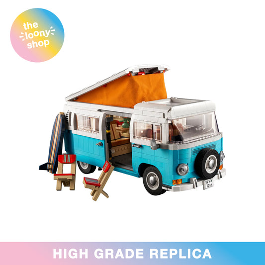 10279 MOC Volkswagen T2 Camper Van Building Blocks Icons 2207pcs