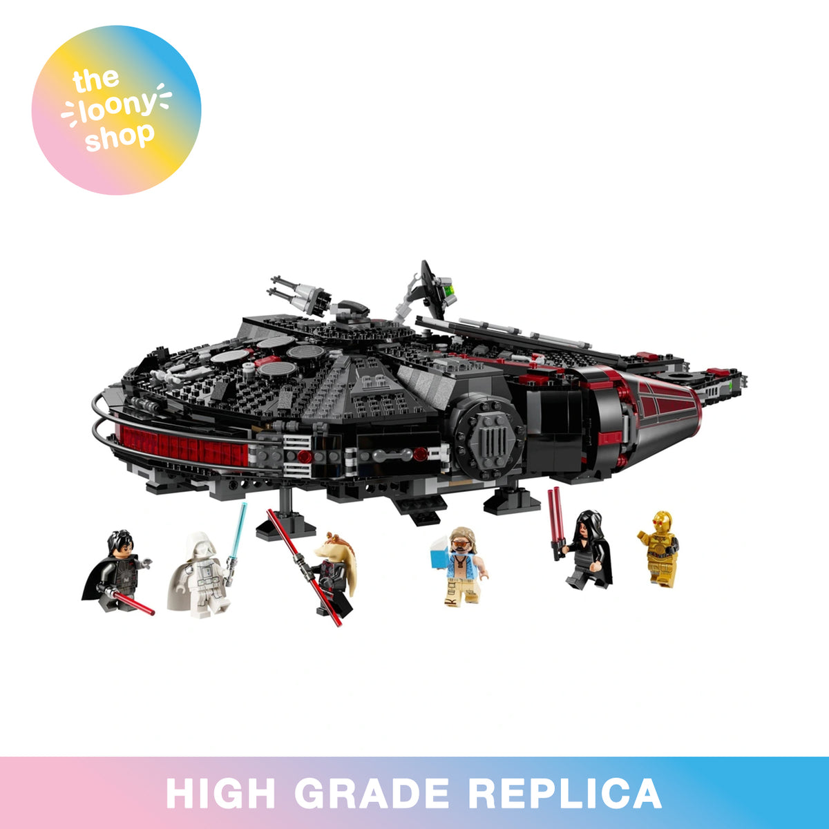 75389 MOC The Dark Falcon with 6 Mini Figures Building Blocks Star Wars 1579pcs