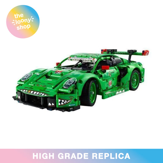 42224 MOC Porsche 911 GT3 R REXY AO Racing Car Building Blocks Technic 1313pcs