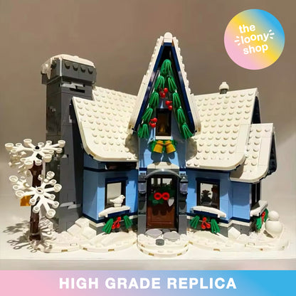 10293 MOC Santa’s Visit with 4 Mini Figures Building Blocks Icons 1445pcs Boxed Edition