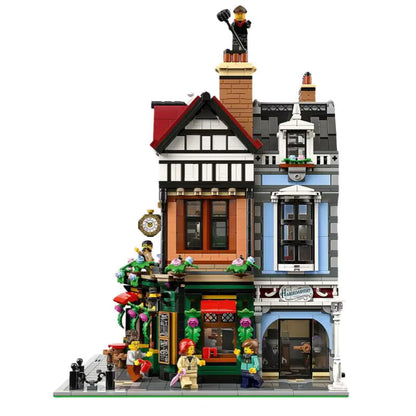 10350 MOC Tudor Corner with 8 Mini Figures Building Blocks Icons 3266pcs