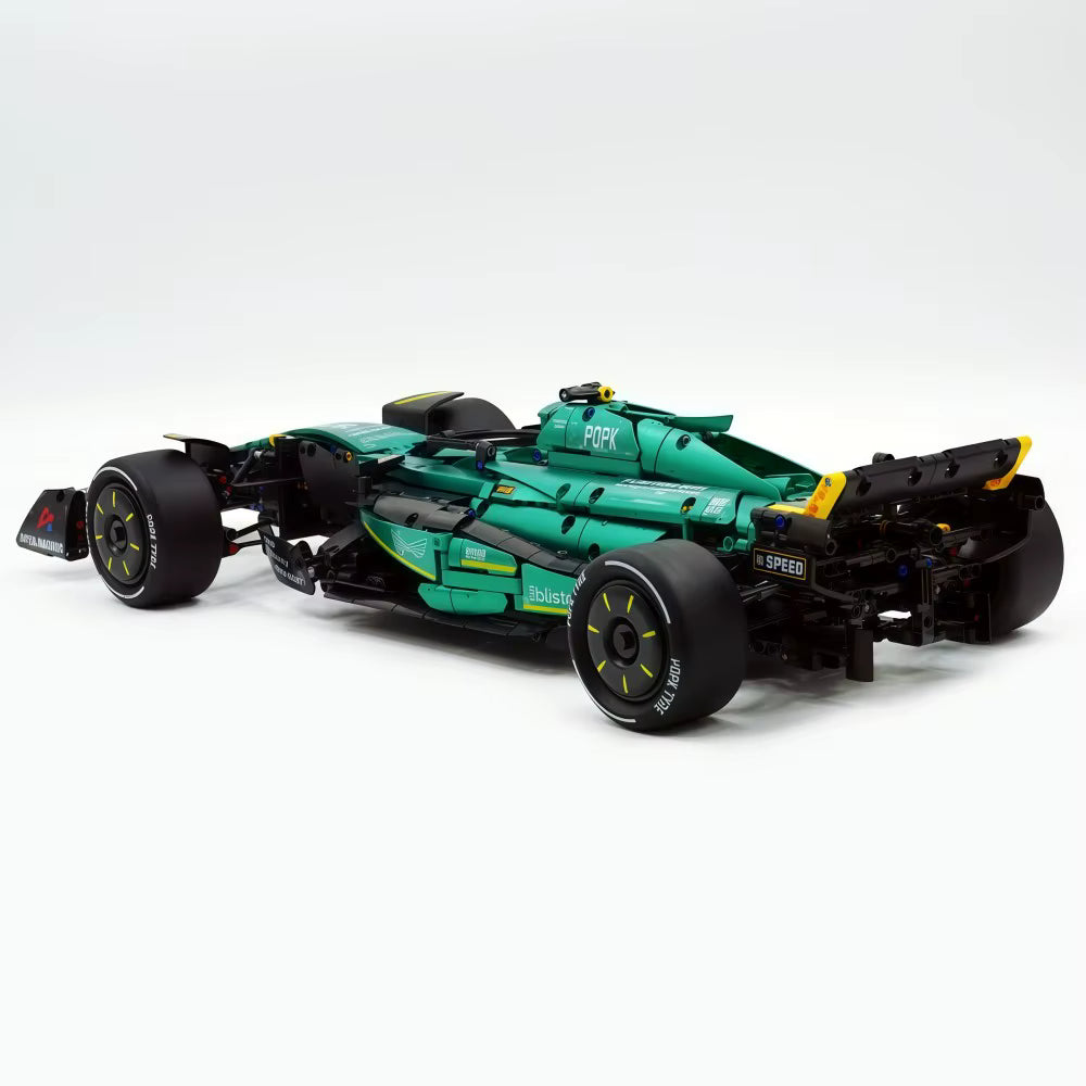 MK6022 MOC Aramco F1 AMR24 Racing Car Building Blocks 1912pcs Boxed Edition