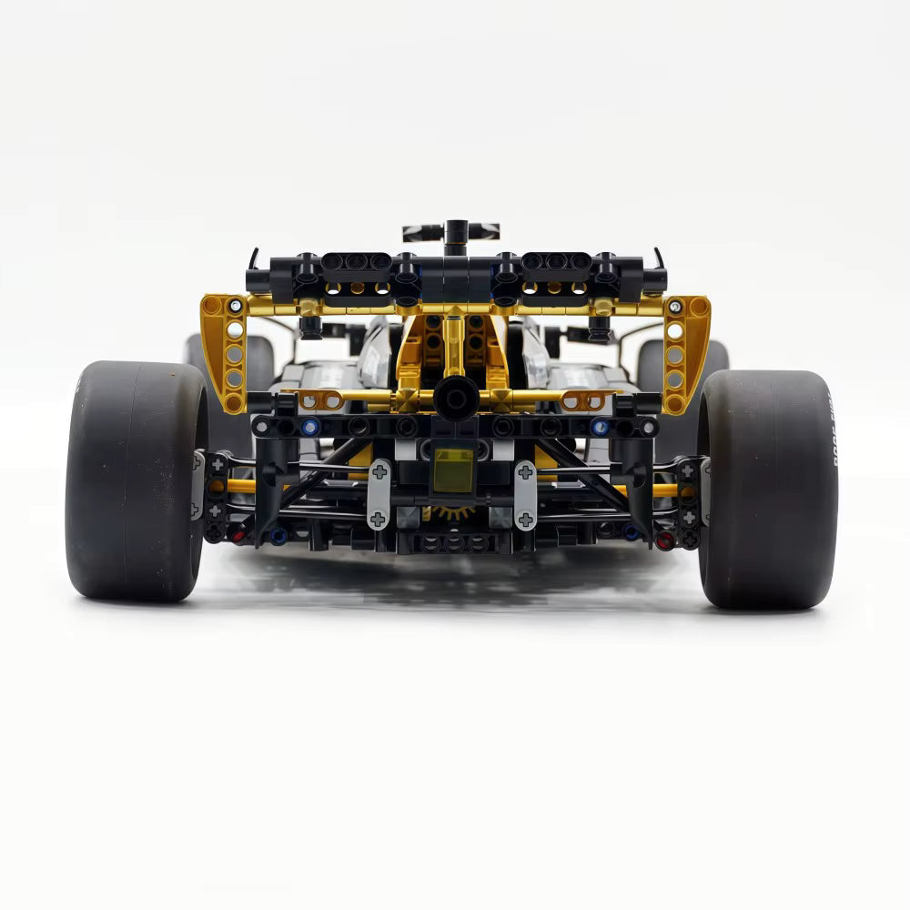 MK6023 MOC APXGP F1 "Black Gold" Racing Car Building Blocks Technic 1969pcs Boxed Edition