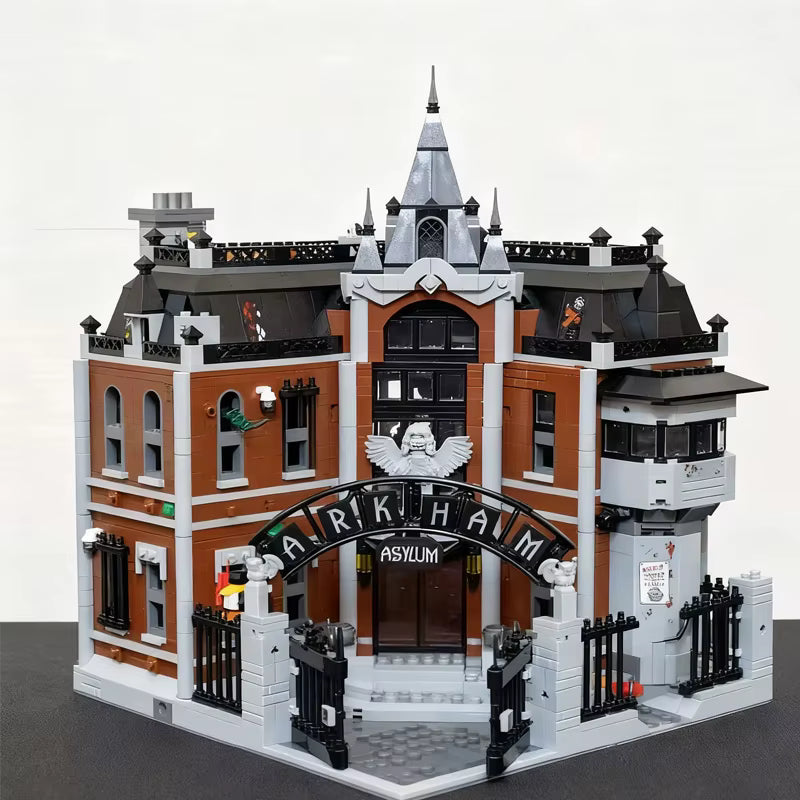 76300 MOC Arkham Asylum Building Blocks with 16 Figures Batman 2953pcs