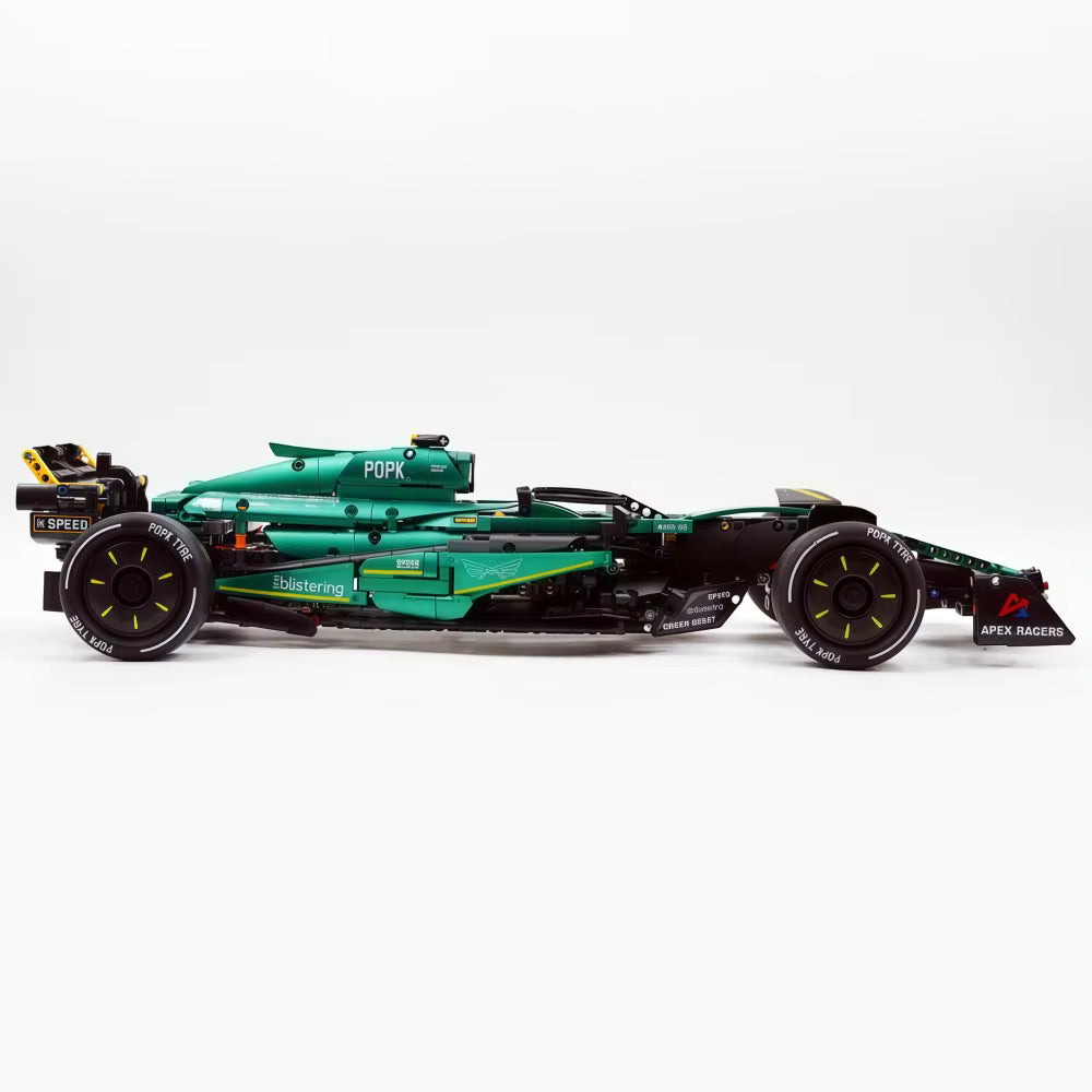 MK6022 MOC Aramco F1 AMR24 Racing Car Building Blocks 1912pcs Boxed Edition