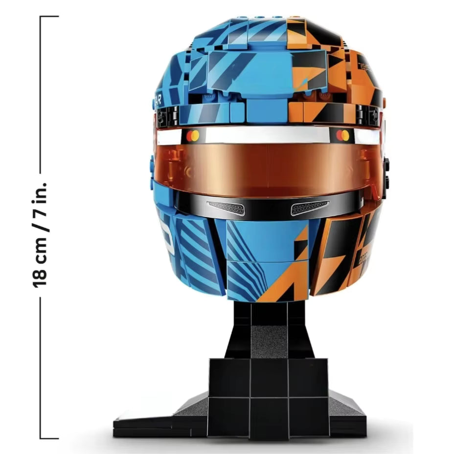 43017 MOC McLaren Mastercard F1 Team Oscar Piastri Helmet Building Blocks Editions 793pcs Boxed Edition