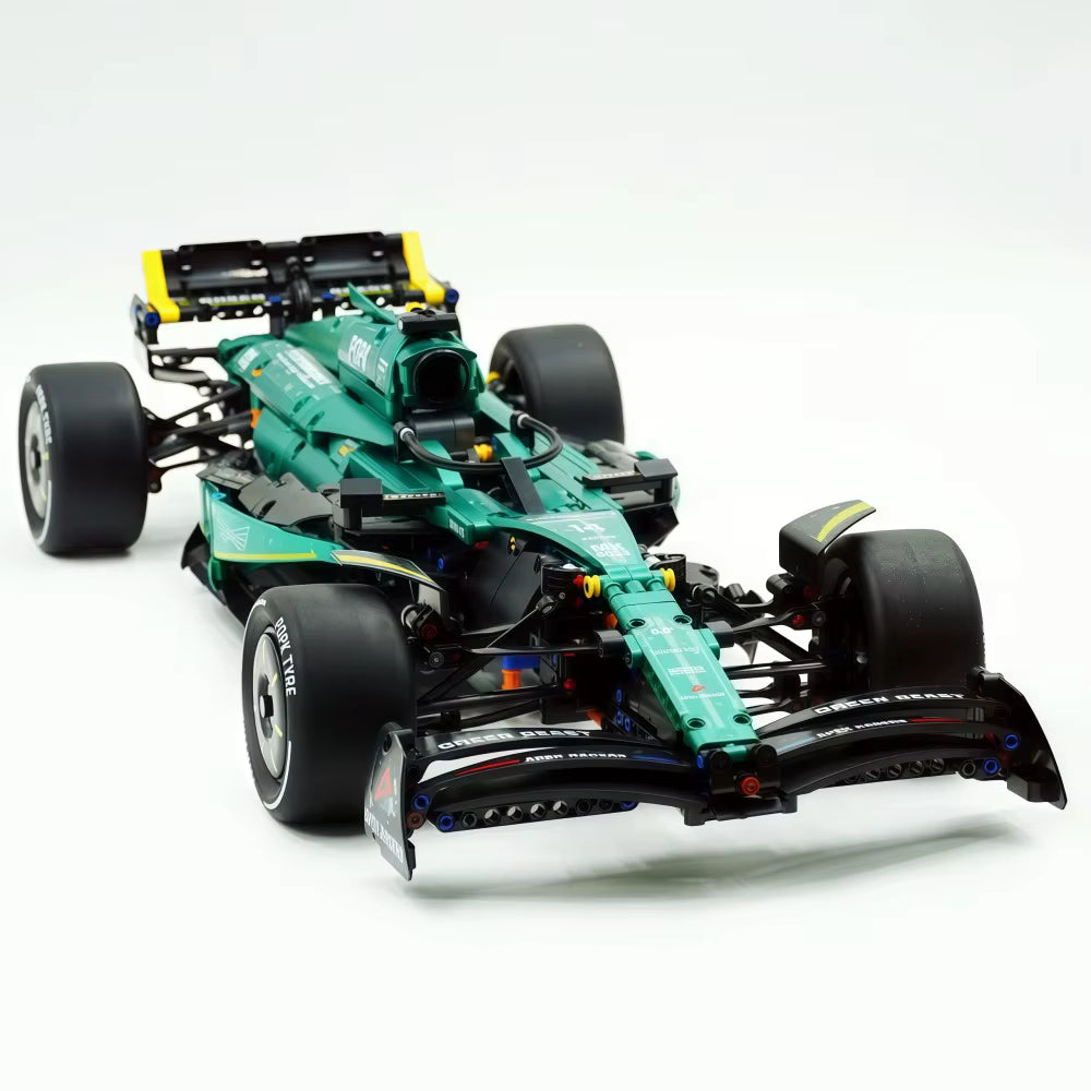 MK6022 MOC Aramco F1 AMR24 Racing Car Building Blocks 1912pcs Boxed Edition