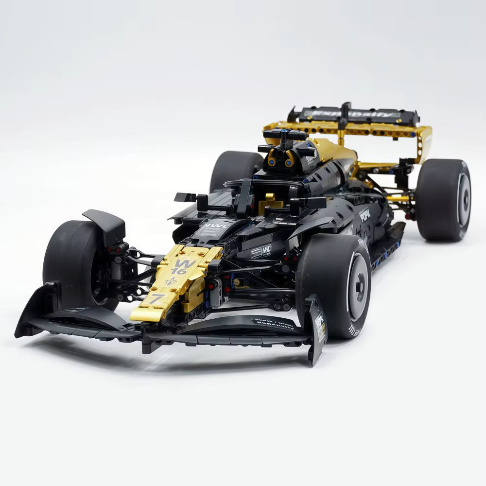 MK6023 MOC APXGP F1 "Black Gold" Racing Car Building Blocks Technic 1969pcs Boxed Edition