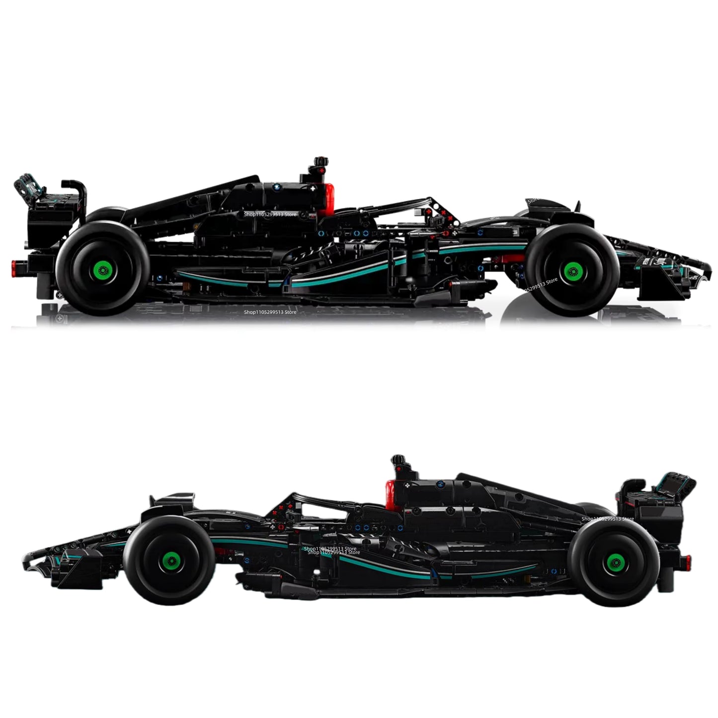 42171 MOC Mercedes-AMG F1 W14 E Performance Building Blocks Technic 1643pcs