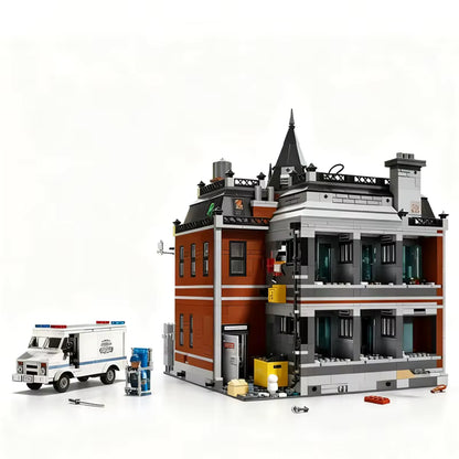 76300 MOC Arkham Asylum Building Blocks with 16 Figures Batman 2953pcs