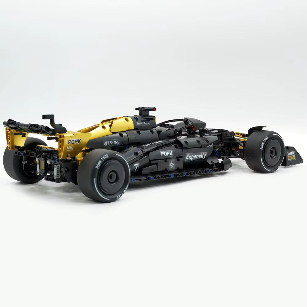 MK6023 MOC APXGP F1 "Black Gold" Racing Car Building Blocks Technic 1969pcs Boxed Edition