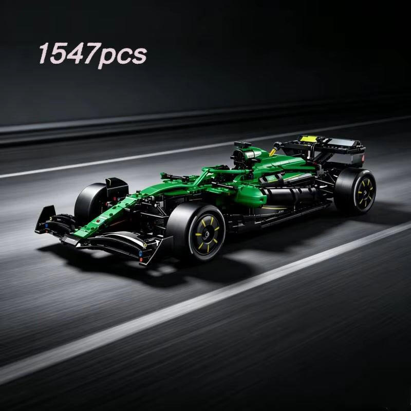 42240 MOC Aston Martin Aramco AMR25 F1 Car Building Blocks Technic 1547pcs
