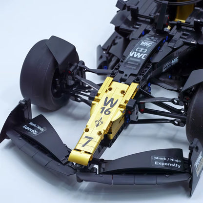 MK6023 MOC APXGP F1 "Black Gold" Racing Car Building Blocks Technic 1969pcs Boxed Edition
